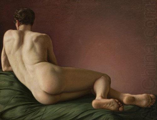 Aleksander Lesser Male Nude Lying. china oil painting image